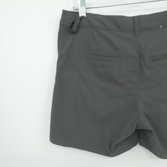 Patagonia Shorts Womens 6 Gray Quandary Outdoor Trail Hiking Stretch Zip Pocket - Picture 12 of 15